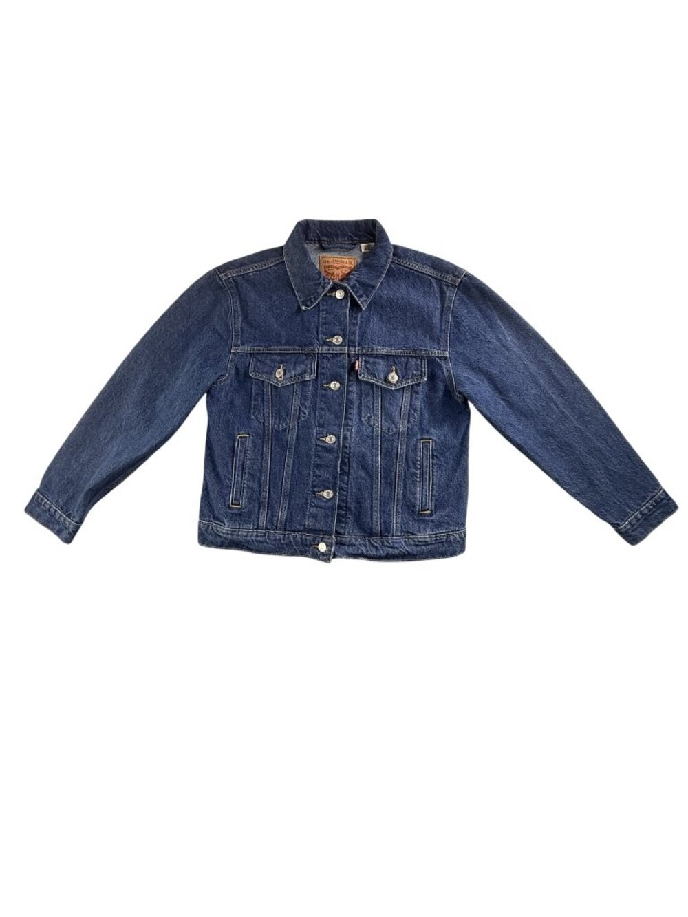 Levi's Denim Jacket Womens Medium Blue Jean Trucker Classic Button Front Pockets